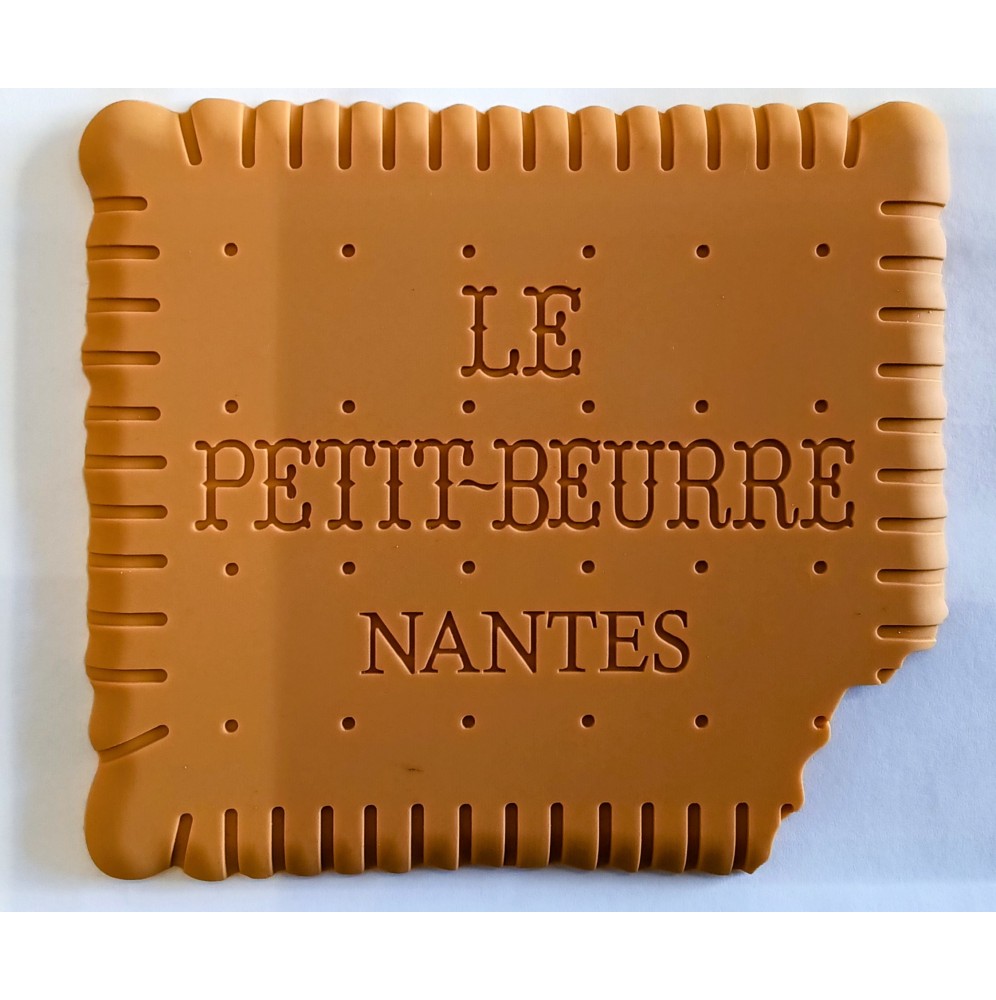 Un sous verre petit beurre croqué