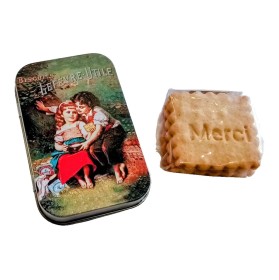 BOITE SAVON avec petits beurres artisanaux 28g