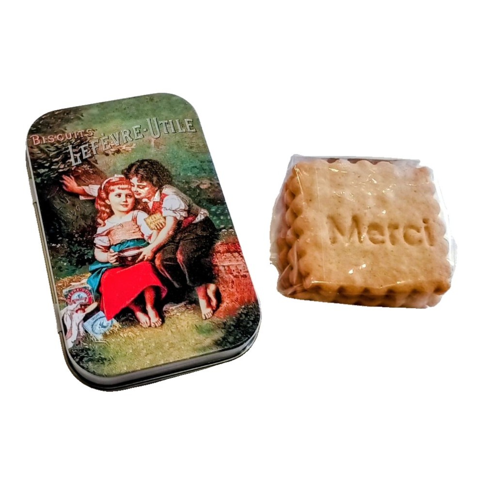 BOITE SAVON avec petits beurres artisanaux 28g