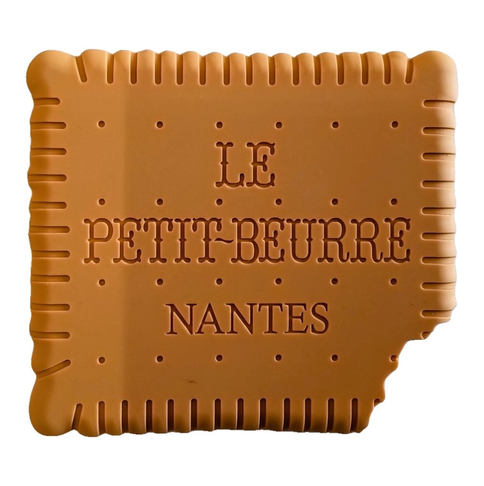 Un sous verre petit beurre croqué
